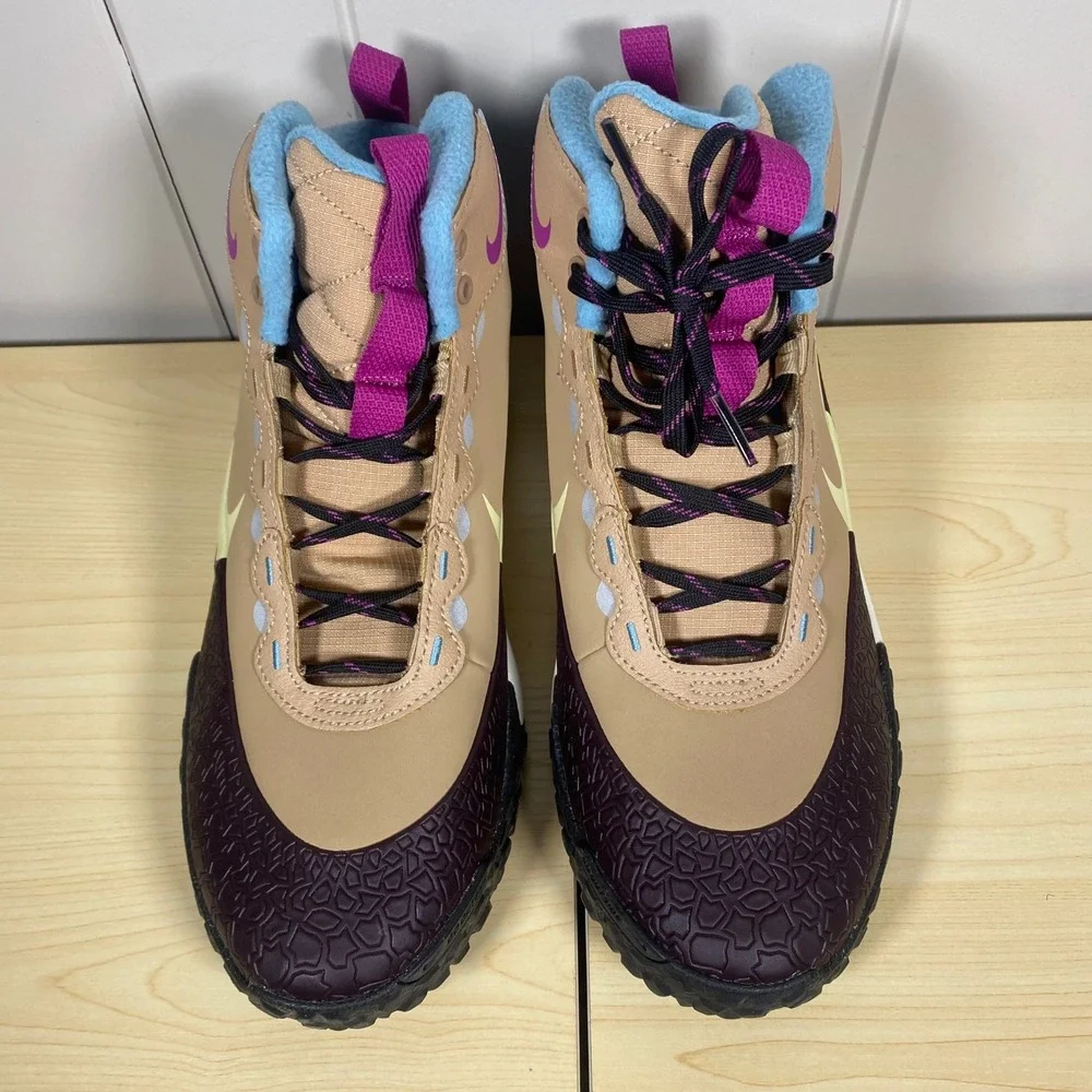 NIB Nike Terrascout GS Hemp Burgundy Ash Hiking Sneakers Size 6.5 Youth/8 Womens